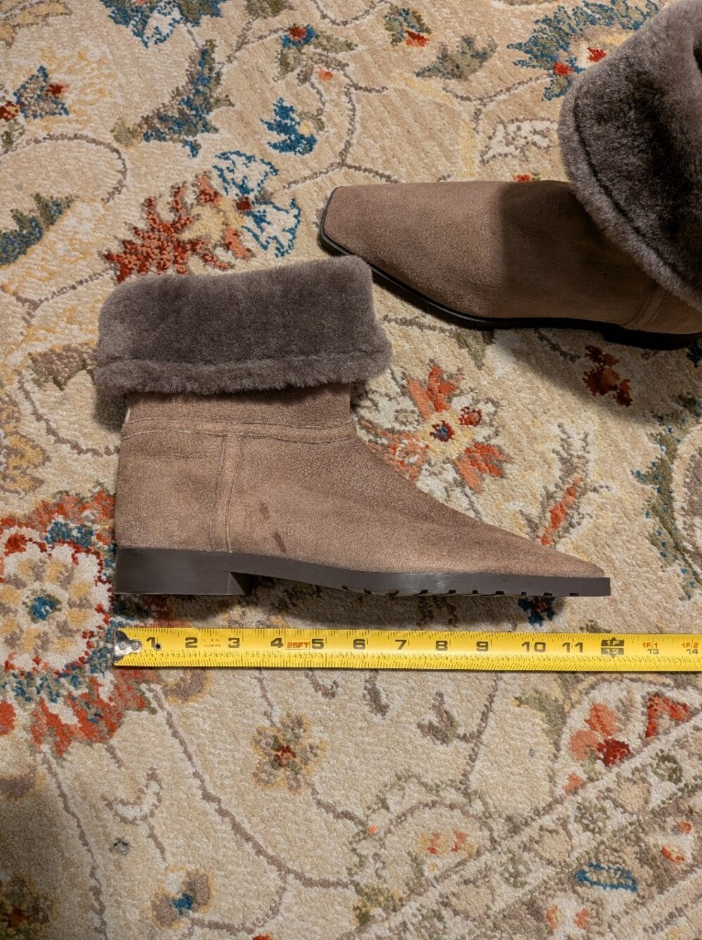TOTEME Shearling-lined suede ankle boots - Picture 13 of 16